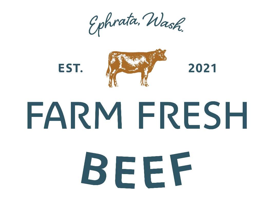 Illustration of a brown cow on a blue background, representing dairy farming and livestock. Ideal for agricultural, farming, and animal husbandry content.